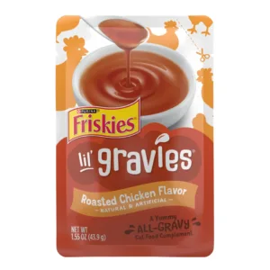 Purina Lil Gravies Roasted Chicken Flavor Gravy, Wet Cat Food, 1.1 oz Pouch, 16 Count
