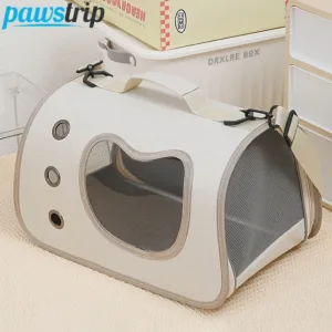 Portable Pet Carrier Bag for Small Dogs Cats Outdoor Foldable Cat Bag Breathable Cat Shoulder Bag Kitten Carrying Bag