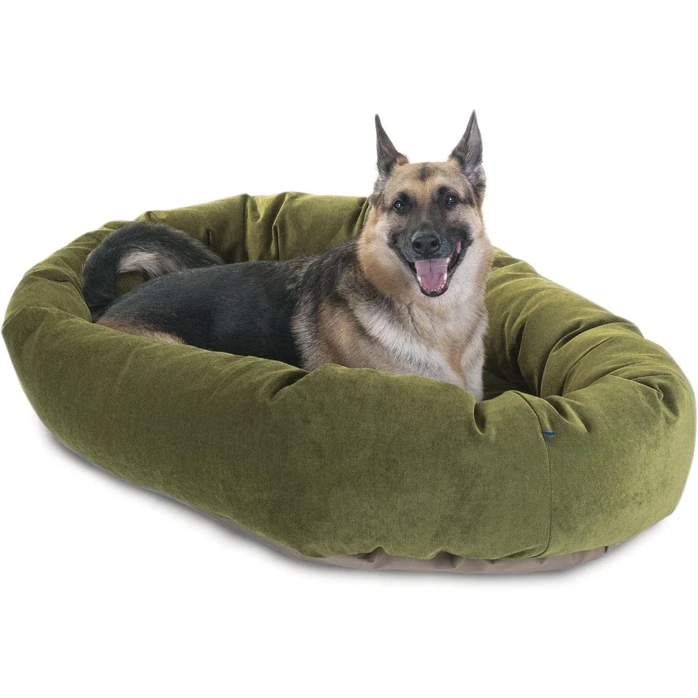 Shredded Memory Foam Dog Bed for X-Large Sized Dog 52x35x11 Inch–Orthopedic Dog Bed with Removable Washable Cover