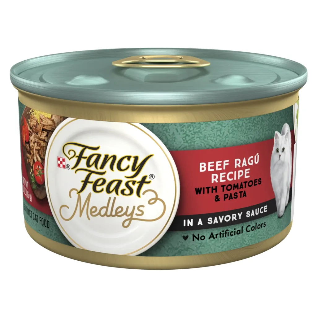 Purina Medleys Kitten Food, Wet Cat Food, Beef Ragu & Pasta, 3 oz Cans (24 Pack)